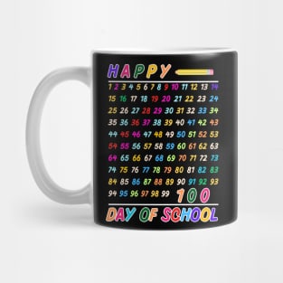 100th day of school teacher kids 100 days math numbers Mug